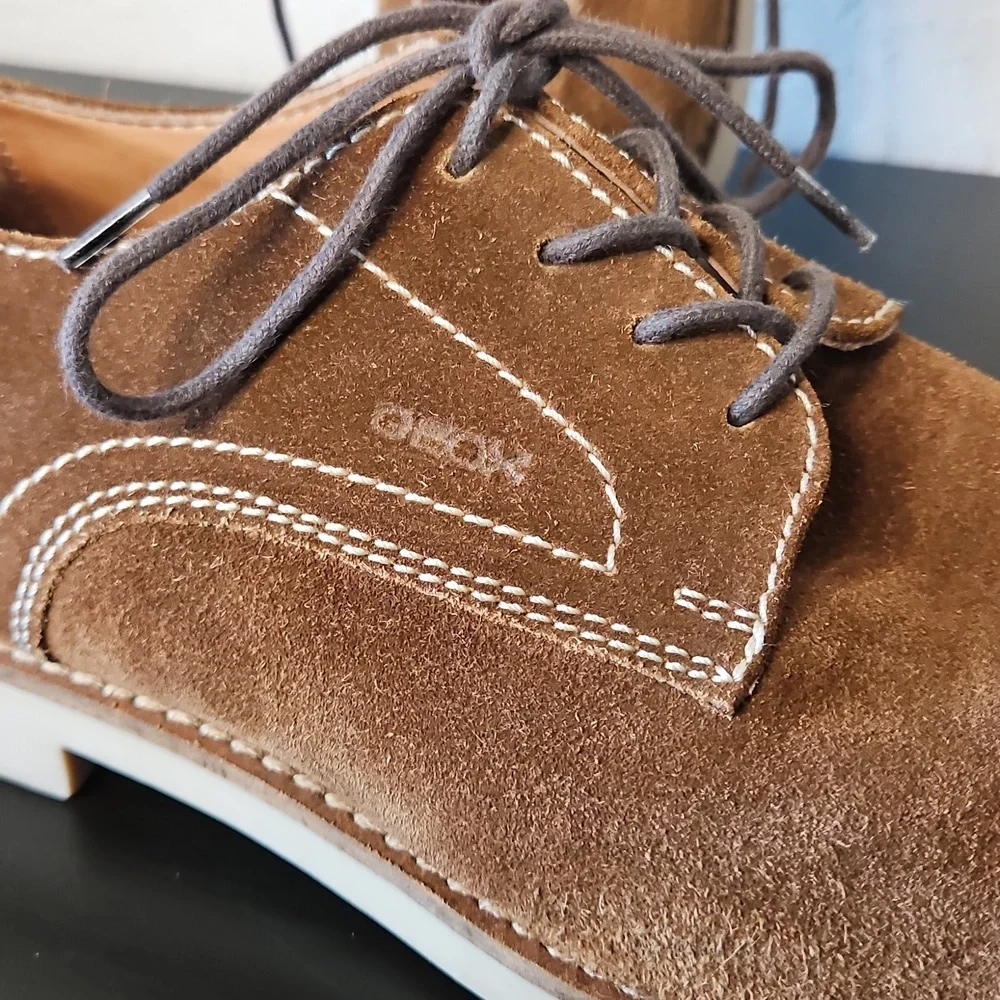 Goex Mens Suede Lace Up Shoes, Size 42 1/2 (US 9 1/2)
